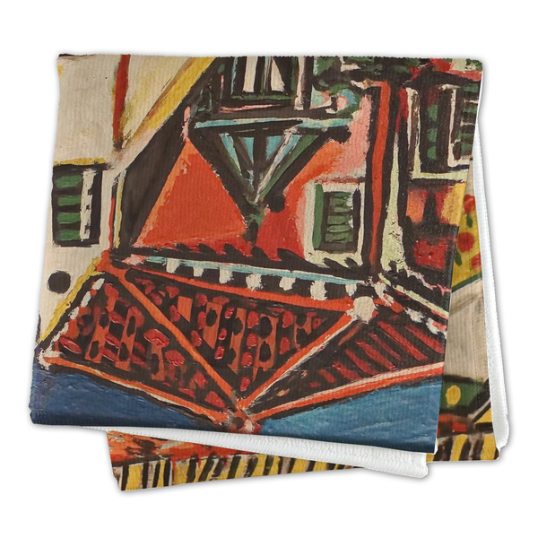 Mediterranean Landscape by Pablo Picasso Microfiber Dish Rag - FOLDED (square)