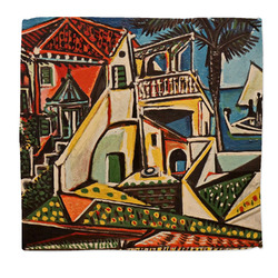 Mediterranean Landscape by Pablo Picasso Microfiber Dish Rag