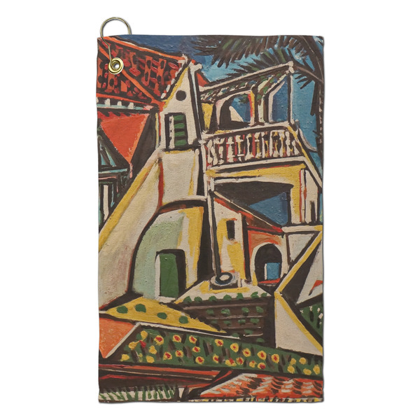 Custom Mediterranean Landscape by Pablo Picasso Microfiber Golf Towel - Small