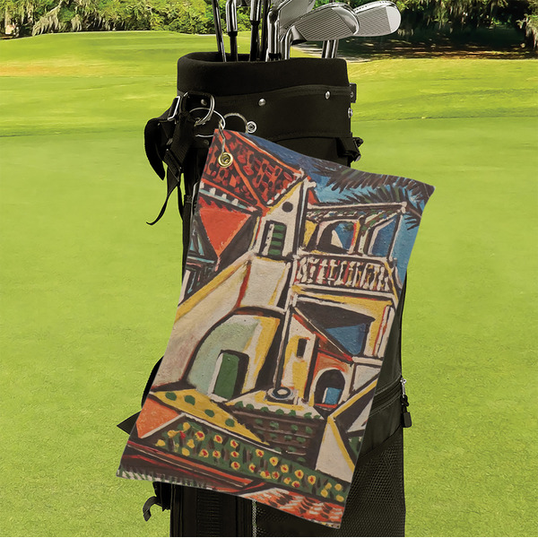 Mediterranean Landscape by Pablo Picasso Microfiber Golf Towels - Small - LIFESTYLE