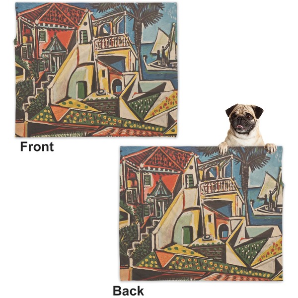 Mediterranean Landscape by Pablo Picasso Microfleece Dog Blanket - Large- Front & Back