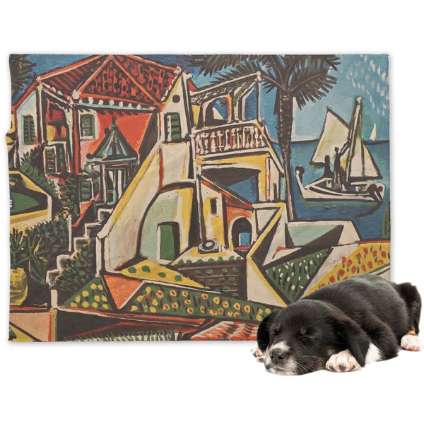 Custom Mediterranean Landscape by Pablo Picasso Dog Blanket - Regular