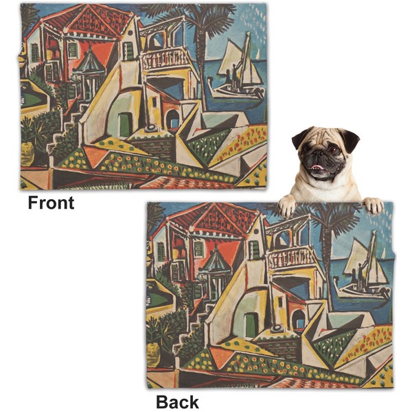 Mediterranean Landscape by Pablo Picasso Microfleece Dog Blanket - Regular - Front & Back