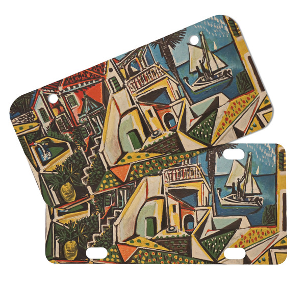 Mediterranean Landscape by Pablo Picasso Mini License Plates - MAIN (4 and 2 Holes)