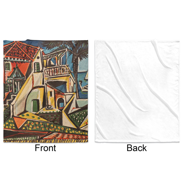 Mediterranean Landscape by Pablo Picasso Minky Blanket - 50"x60" - Single Sided - Front & Back