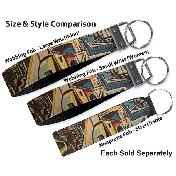 Mediterranean Landscape by Pablo Picasso Multiple Key Ring comparison sizes