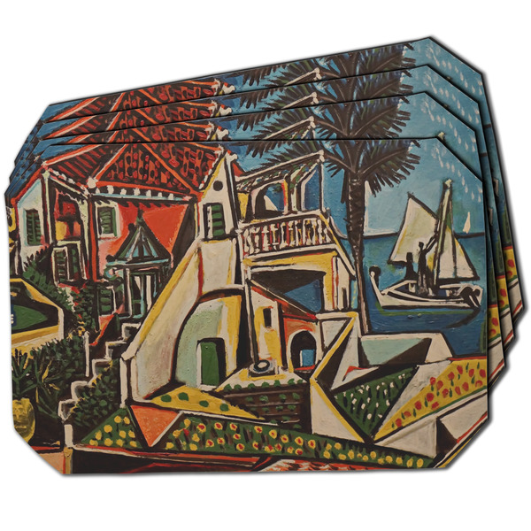 Custom Mediterranean Landscape by Pablo Picasso Dining Table Mat - Octagon