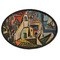 Mediterranean Landscape by Pablo Picasso Oval Patch