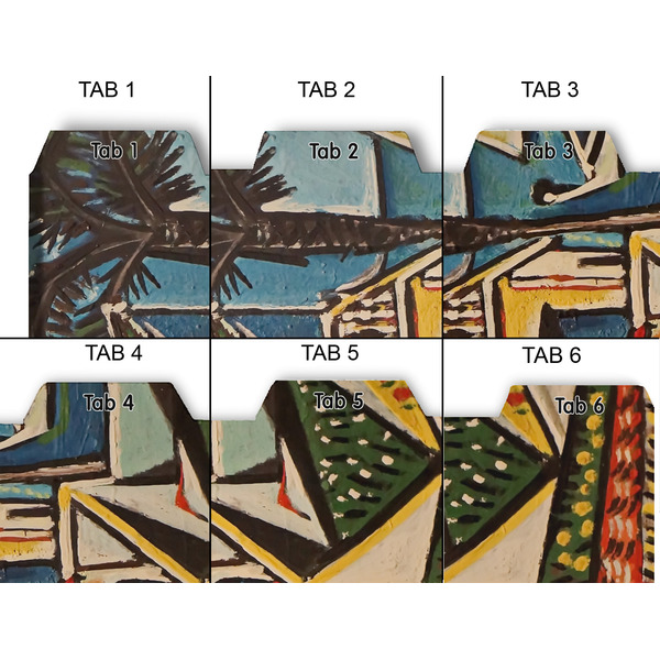 Mediterranean Landscape by Pablo Picasso Page Dividers - Set of 6 - Approval