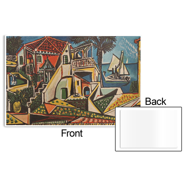 Mediterranean Landscape by Pablo Picasso Disposable Paper Placemat - Front & Back