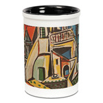 Mediterranean Landscape by Pablo Picasso Ceramic Pencil Holders - Black