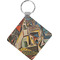 Mediterranean Landscape by Pablo Picasso Personalized Diamond Key Chain
