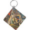 Mediterranean Landscape by Pablo Picasso Diamond Plastic Keychain
