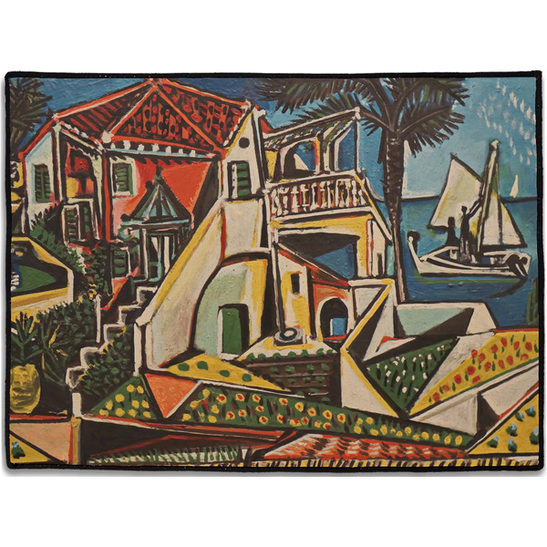 Custom Mediterranean Landscape by Pablo Picasso Door Mat - 24"x18"
