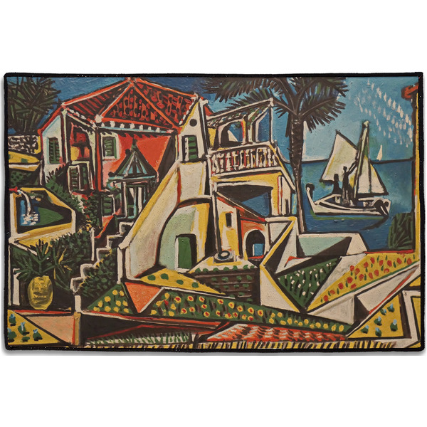 Custom Mediterranean Landscape by Pablo Picasso Door Mat - 36"x24"