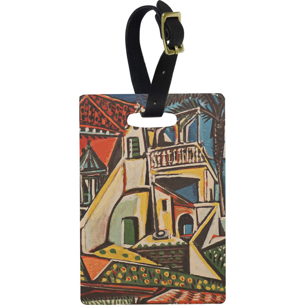 Custom Mediterranean Landscape by Pablo Picasso Plastic Luggage Tag - Rectangular