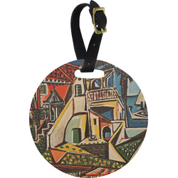 Mediterranean Landscape by Pablo Picasso Plastic Luggage Tag - Round