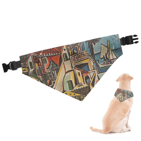 Custom Mediterranean Landscape by Pablo Picasso Dog Bandana