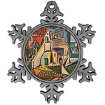 Mediterranean Landscape by Pablo Picasso Vintage Snowflake Ornament