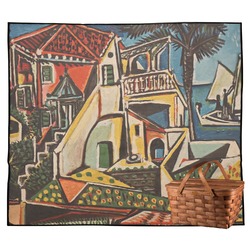 Mediterranean Landscape by Pablo Picasso Outdoor Picnic Blanket