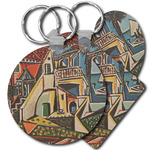 Mediterranean Landscape by Pablo Picasso Plastic Keychain