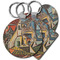 Mediterranean Landscape by Pablo Picasso Plastic Keychain
