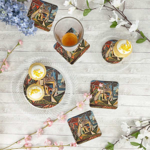 Mediterranean Landscape by Pablo Picasso Plastic Party Dinner Plates - In Context