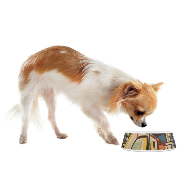 Mediterranean Landscape by Pablo Picasso Plastic Pet Bowls - Small - LIFESTYLE