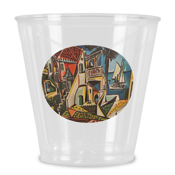 Custom Mediterranean Landscape by Pablo Picasso Plastic Shot Glass
