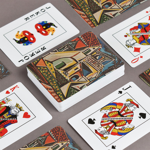 Mediterranean Landscape by Pablo Picasso Playing Cards - Front & Back View