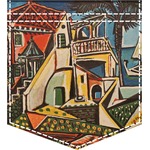 Mediterranean Landscape by Pablo Picasso Iron On Faux Pocket