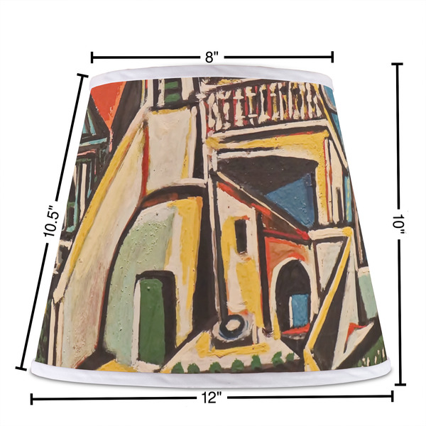 Mediterranean Landscape by Pablo Picasso Poly Film Empire Lampshade - Dimensions