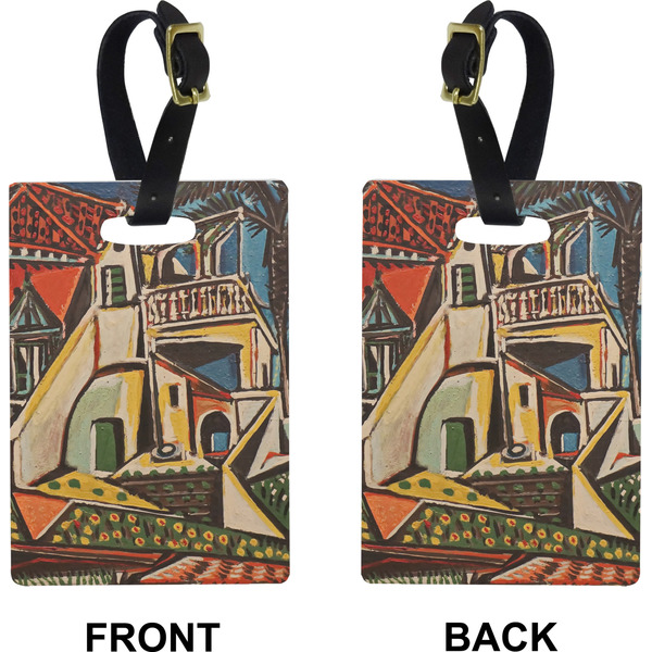 Mediterranean Landscape by Pablo Picasso Rectangle Luggage Tag (Front + Back)