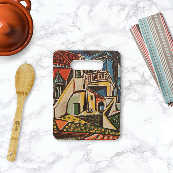 Mediterranean Landscape by Pablo Picasso Rectangle Trivet with Handle - LIFESTYLE