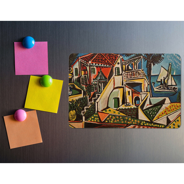 Mediterranean Landscape by Pablo Picasso Rectangular Fridge Magnet - LIFESTYLE