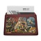 Mediterranean Landscape by Pablo Picasso Red Mahogany Business Card Holder - Straight