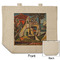 Mediterranean Landscape by Pablo Picasso Reusable Cotton Grocery Bag - Front & Back View