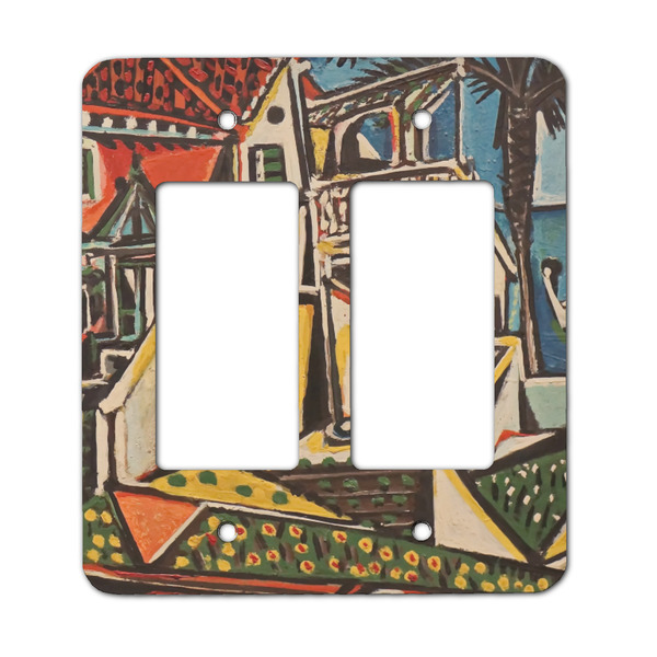 Custom Mediterranean Landscape by Pablo Picasso Rocker Style Light Switch Cover - Two Switch