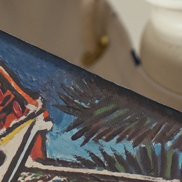 Mediterranean Landscape by Pablo Picasso Large Rope Tote - Close Up View