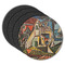 Mediterranean Landscape by Pablo Picasso Round Rubber Backed Coasters - Set of 4