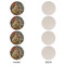 Mediterranean Landscape by Pablo Picasso Round Linen Placemats - APPROVAL Set of 4 (single sided)