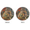 Mediterranean Landscape by Pablo Picasso Round Linen Placemats - APPROVAL (double sided)