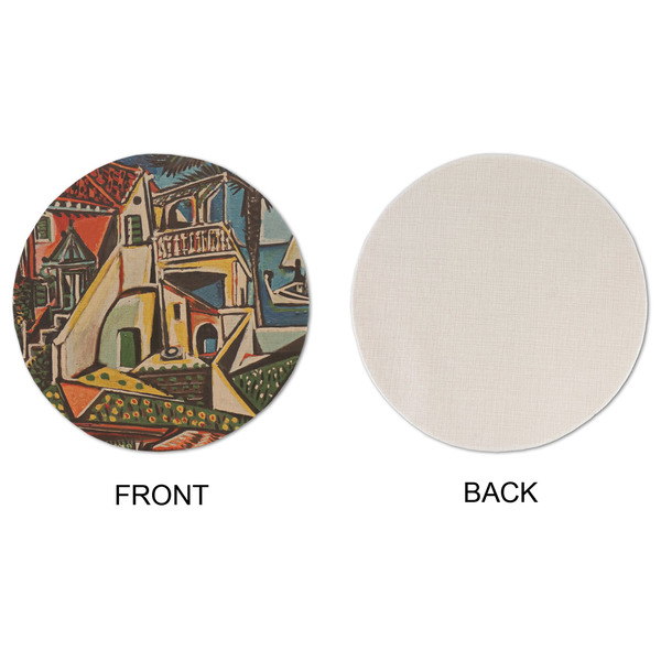 Mediterranean Landscape by Pablo Picasso Round Linen Placemats - APPROVAL (single sided)
