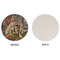 Mediterranean Landscape by Pablo Picasso Round Linen Placemats - APPROVAL (single sided)