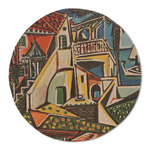 Mediterranean Landscape by Pablo Picasso Round Linen Placemat - Single Sided