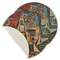 Mediterranean Landscape by Pablo Picasso Round Linen Placemat - Single Sided - Set of 4