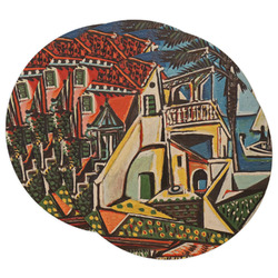 Mediterranean Landscape by Pablo Picasso Round Paper Coasters