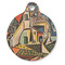 Mediterranean Landscape by Pablo Picasso Round Pet ID Tag - Large - Front
