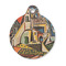 Mediterranean Landscape by Pablo Picasso Round Pet ID Tag - Small