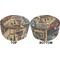 Mediterranean Landscape by Pablo Picasso Round Pouf Ottoman (Top and Bottom)